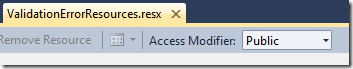 RESX file Access Modifier: Public